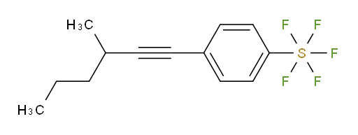 4-(3-methylhex-1-yn-1-yl)(pentafluoromercapto)benzene