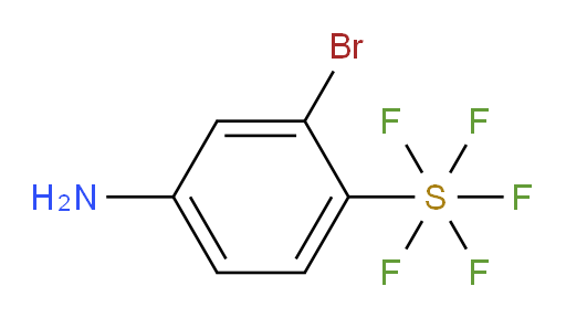 4-amino-2-bromo(pentafluoromercapto)benzene
