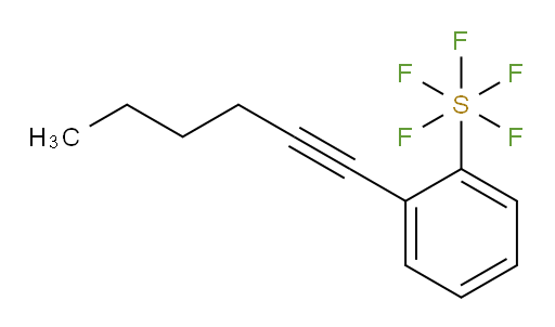 2-(hex-1-yn-1-yl)(pentafluoromercapto)benzene