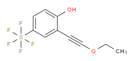 2-(ethoxyethynyl)-4-(pentafluoromercapto)phenol
