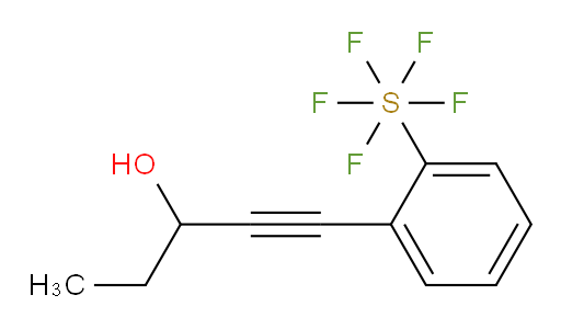 1-(2-(pentafluoromercapto)phenyl)pent-1-yn-3-ol