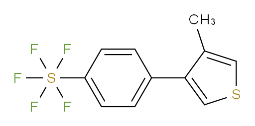 [4-(4-methyl-3-thienyl)phenyl]sulfur pentafluoride