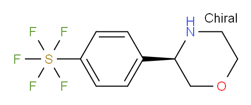 [4-[(3R)-3-morpholinyl]phenyl]-sulfur pentafluoride