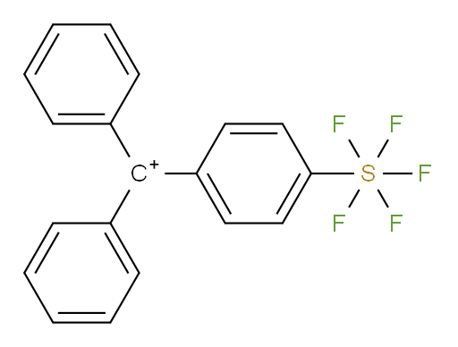 (4-(pentafluoromercapto)phenyl)diphenylmethylium