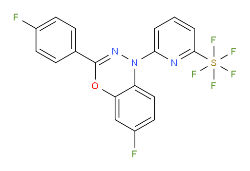 6-(6-fluoro-3-(4-fluorophenyl)-1H-benzo[e][1,3,4]oxadiazin-1-yl)pyridine-2-ylsulfur pentafluoride
