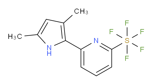 6-(3,5-dimethyl-1H-pyrrol-2-yl)pyridine-2-ylsulfur pentafluoride