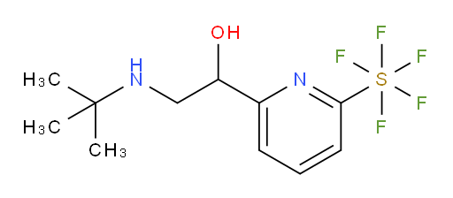 2-(tert-butylamino)-1-(6-(pentafluoromercapto)pyridin-2-yl)ethanol