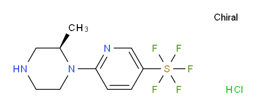 (R)-6-(2-methylpiperazin-1-yl)pyridine-3-ylsulfur pentafluoride hydrochloride