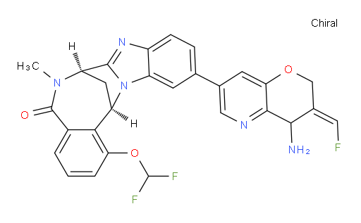 (7R,14R)-11-[(3E)-4-amino-3-(fluoromethylene)-3,4-dihydro-2H-pyrano[3,2-b]pyridin-7-yl]-1-(difluoromethoxy)-6,7-dihydro-6-methyl-7,14-Methanobenzimidazo[1,2-b][2,5]benzodiazocin-5(14H)--one