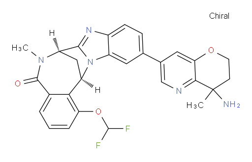 (7R,14R)-11-(4-amino-3,4-dihydro-4-methyl-2H-pyrano[3,2-b]pyridin-7-yl)-1-(difluoromethoxy)-6,7-dihydro-6-methyl-7,14-Methanobenzimidazo[1,2-b][2,5]benzodiazocin-5(14H)--one