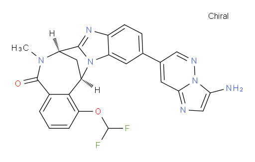 (7R,14R)-11-(3-aminoimidazo[1,2-b]pyridazin-7-yl)-1-(difluoromethoxy)-6,7-dihydro-6-methyl-7,14-Methanobenzimidazo[1,2-b][2,5]benzodiazocin-5(14H)--one