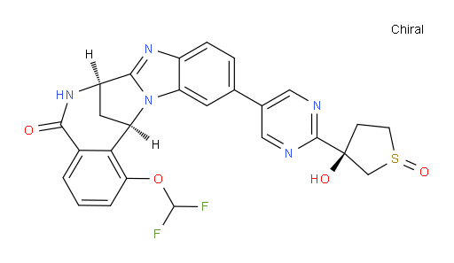 (7R,14R)-1-(difluoromethoxy)-6,7-dihydro-11-[2-[(3R)-tetrahydro-3-hydroxy-1-oxido-thiophen-3-yl]pyrimidin-5-yl]-7,14-Methanobenzimidazo[1,2-b][2,5]benzodiazocin-5(14H)--one