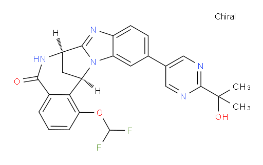 (7R,14R)-1-(difluoromethoxy)-6,7-dihydro-11-[2-(1-hydroxy-1-methylethyl)-pyrimidin-5-yl]-7,14-Methanobenzimidazo[1,2-b][2,5]benzodiazocin-5(14H)--one