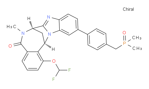 (7R,14R)-1-(difluoromethoxy)-11-[4-[(dimethylphosphinyl)methyl]phenyl]-6,7-dihydro-6-methyl-7,14-Methanobenzimidazo[1,2-b][2,5]benzodiazocin-5(14H)--one