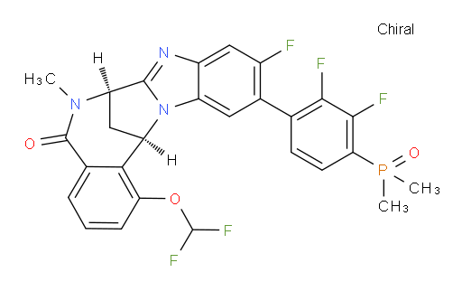 (7R,14R)-1-(difluoromethoxy)-11-[4-(dimethylphosphinyl)-2,3-difluorophenyl]-10-fluoro-6,7-dihydro-6-methyl-7,14-Methanobenzimidazo[1,2-b][2,5]benzodiazocin-5(14H)--one