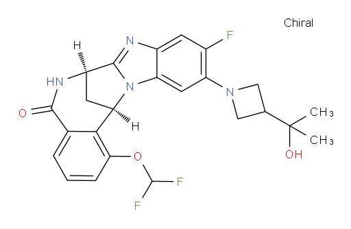 (7R,14R)-1-(difluoromethoxy)-10-fluoro-6,7-dihydro-11-[3-(1-hydroxy-1-methylethyl)-1-azetidinyl]-7,14-Methanobenzimidazo[1,2-b][2,5]benzodiazocin-5(14H)--one