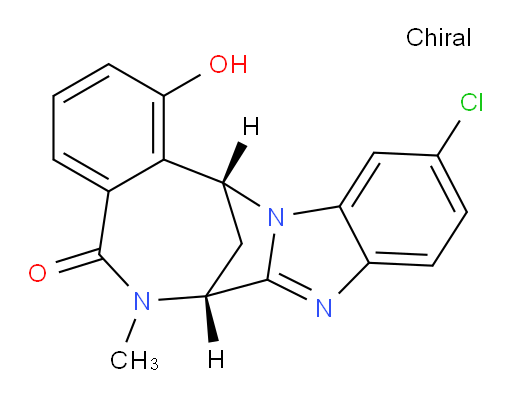 (7R,14R)-11-chloro-1-hydroxy-6-methyl-6,7-dihydro-7,14-methanobenzo[f]benzo[4,5]imidazo[1,2-a][1,4]diazocin-5(14H)-one