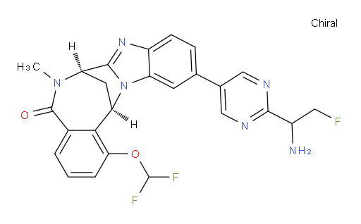 (7R,14R)-11-(2-(1-amino-2-fluoroethyl)pyrimidin-5-yl)-1-(difluoromethoxy)-6-methyl-6,7-dihydro-7,14-methanobenzo[f]benzo[4,5]imidazo[1,2-a][1,4]diazocin-5(14H)-one