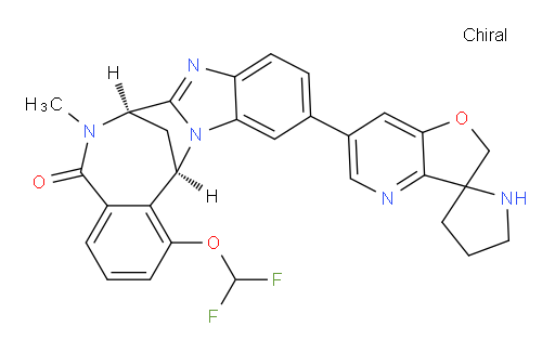 (7R,14R)-1-(difluoromethoxy)-6-methyl-11-(2H-spiro[furo[3,2-b]pyridine-3,2'-pyrrolidin]-6-yl)-6,7-dihydro-7,14-methanobenzo[f]benzo[4,5]imidazo[1,2-a][1,4]diazocin-5(14H)-one