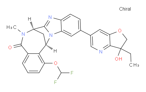 (7R,14R)-1-(difluoromethoxy)-11-(3-ethyl-3-hydroxy-2,3-dihydrofuro[3,2-b]pyridin-6-yl)-6-methyl-6,7-dihydro-7,14-methanobenzo[f]benzo[4,5]imidazo[1,2-a][1,4]diazocin-5(14H)-one