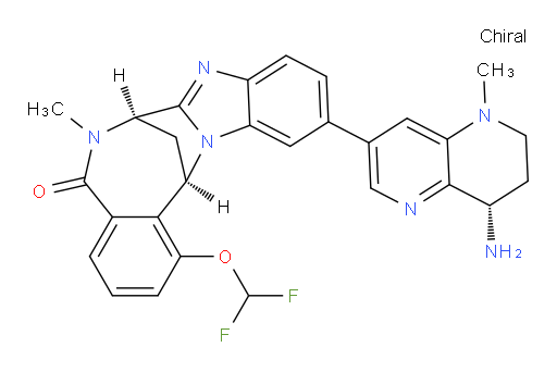 (7R,14R)-11-[(8S)-8-amino-5,6,7,8-tetrahydro-5-methyl-1,5-naphthyridin-3-yl]-1-(difluoromethoxy)-6,7-dihydro-6-methyl-7,14-Methanobenzimidazo[1,2-b][2,5]benzodiazocin-5(14H)--one
