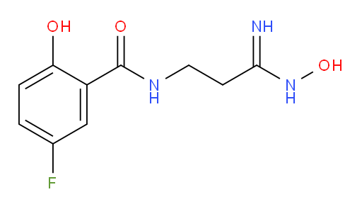 5-fluoro-2-hydroxy-N-(3-(hydroxyamino)-3-iminopropyl)benzamide