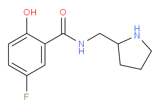 5-fluoro-2-hydroxy-N-(pyrrolidin-2-ylmethyl)benzamide