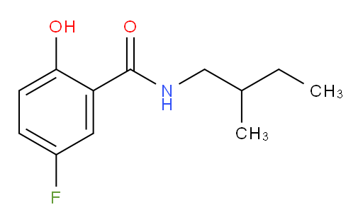5-fluoro-2-hydroxy-N-(2-methylbutyl)benzamide