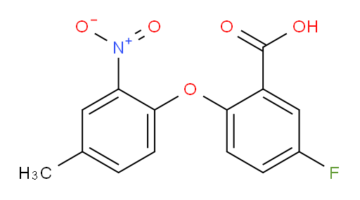 5-fluoro-2-(4-methyl-2-nitrophenoxy)benzoic acid
