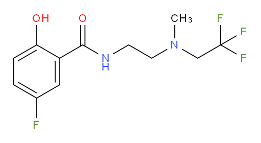 5-fluoro-2-hydroxy-N-(2-(methyl(2,2,2-trifluoroethyl)amino)ethyl)benzamide