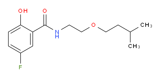 5-fluoro-2-hydroxy-N-(2-(isopentyloxy)ethyl)benzamide