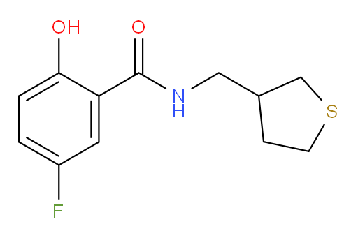 5-fluoro-2-hydroxy-N-((tetrahydrothiophen-3-yl)methyl)benzamide