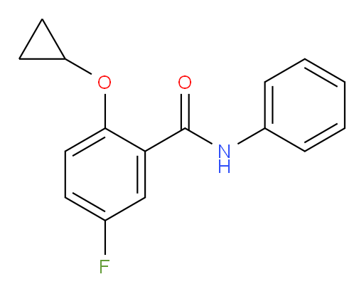 2-cyclopropoxy-5-fluoro-N-phenylbenzamide
