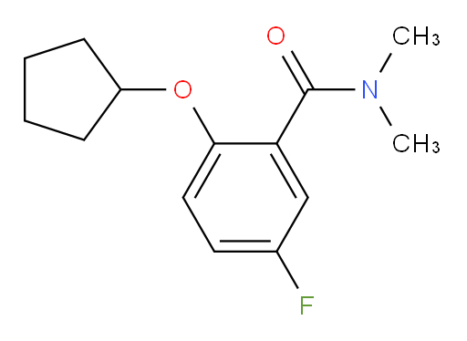 2-(cyclopentyloxy)-5-fluoro-N,N-dimethylbenzamide