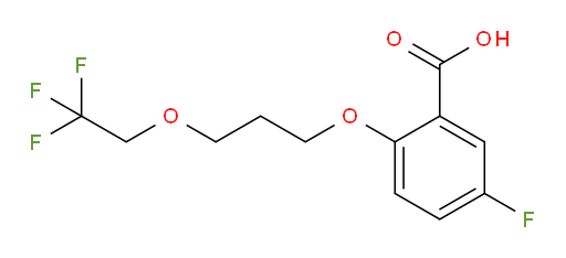 5-fluoro-2-(3-(2,2,2-trifluoroethoxy)propoxy)benzoic acid
