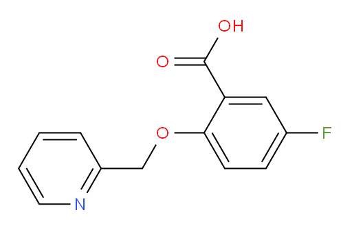 5-fluoro-2-(pyridin-2-ylmethoxy)benzoic acid