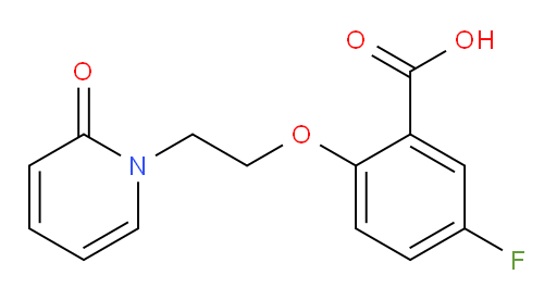 5-fluoro-2-(2-(2-oxopyridin-1(2H)-yl)ethoxy)benzoic acid