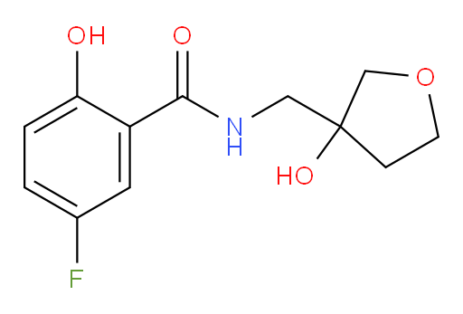5-fluoro-2-hydroxy-N-((3-hydroxytetrahydrofuran-3-yl)methyl)benzamide