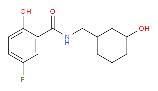 5-fluoro-2-hydroxy-N-((3-hydroxycyclohexyl)methyl)benzamide
