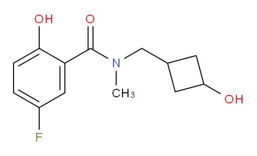5-fluoro-2-hydroxy-N-((3-hydroxycyclobutyl)methyl)-N-methylbenzamide