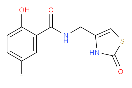 5-fluoro-2-hydroxy-N-((2-oxo-2,3-dihydrothiazol-4-yl)methyl)benzamide