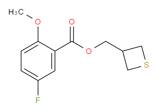 thietan-3-ylmethyl 5-fluoro-2-methoxybenzoate