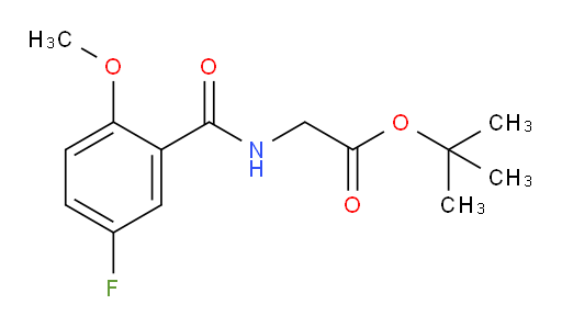 tert-butyl 2-(5-fluoro-2-methoxybenzamido)acetate