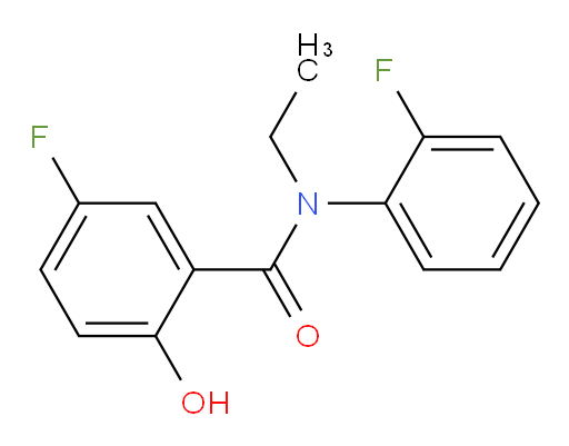 N-ethyl-5-fluoro-N-(2-fluorophenyl)-2-hydroxybenzamide