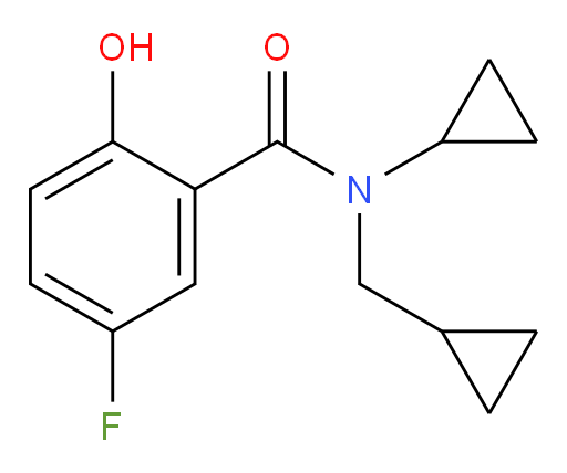 N-cyclopropyl-N-(cyclopropylmethyl)-5-fluoro-2-hydroxybenzamide