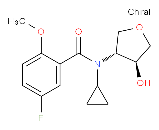 N-cyclopropyl-5-fluoro-N-((3R,4S)-4-hydroxytetrahydrofuran-3-yl)-2-methoxybenzamide