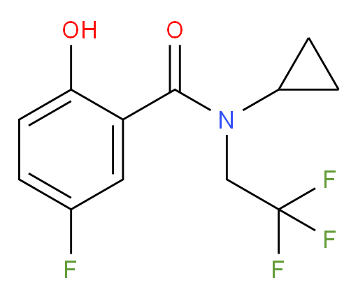 N-cyclopropyl-5-fluoro-2-hydroxy-N-(2,2,2-trifluoroethyl)benzamide