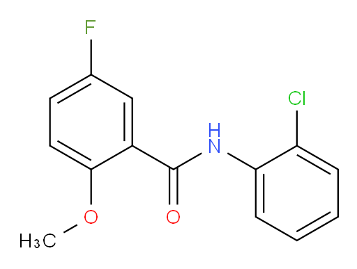 N-(2-chlorophenyl)-5-fluoro-2-methoxybenzamide