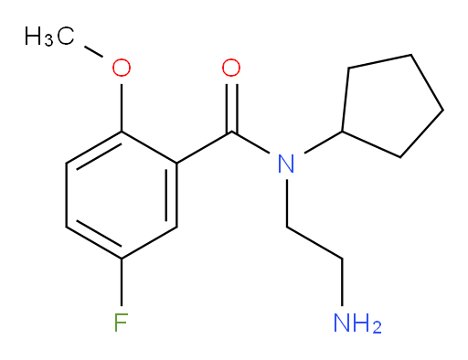 N-(2-aminoethyl)-N-cyclopentyl-5-fluoro-2-methoxybenzamide