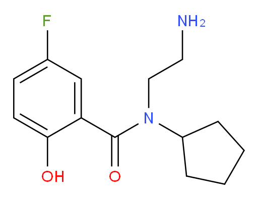 N-(2-aminoethyl)-N-cyclopentyl-5-fluoro-2-hydroxybenzamide